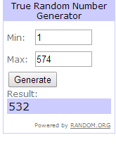 Lista de participantes y ganadores del Sorteo Segundo Aniversario