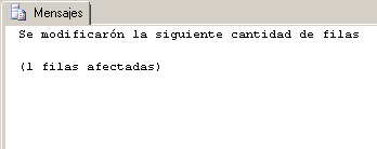 Resultado Trigger INSTEAD OF