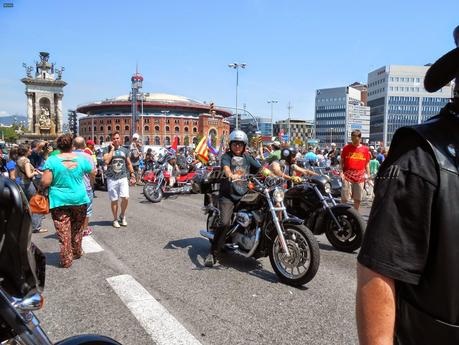 HARLEYS-DAVIDSON, 6ª EDICIÓN,BARCELONA...UN DÍA FANTÁSTICO EN MONTJUÏC...5-07-2014....!!!