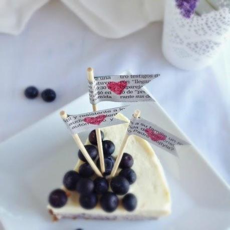 CHEESECAKE DE NARANJA Y ARÁNDANOS CON MERMELADA DE NARANJA DULCE Y FLOR DE SAÚCO