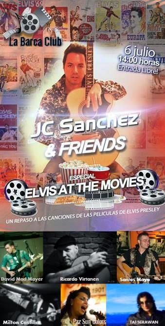 Pinchada de Dj Savoy Truffle en el tributo de JC Sánchez a Elvis Presley en La Barca Club.