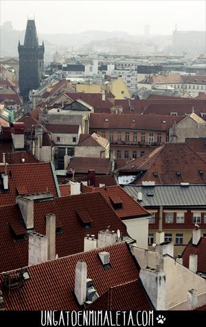 vistas torre reloj praga ayuntamiento