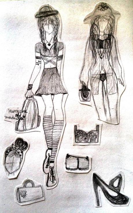 Drawing Fashion (3) - Mejora del outfit 3 y sketch del 2.