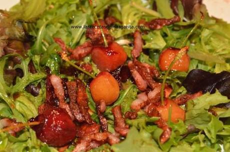 Ensalada de beicon y cerezas-Semana del 1 al 6 de Julio