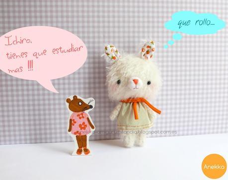 mohair teddy bear anekka handmade amigurumilandia