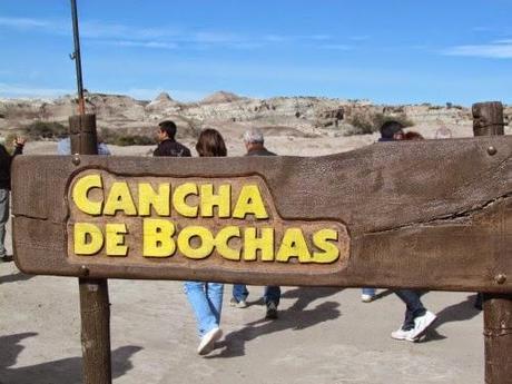 Cancha de bochas. Parque Ischigualasto. Argentina