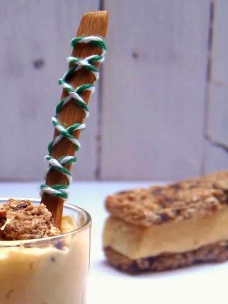 CREMA DE MELOCOTÓN. NATURAL CON GALLETAS INTEGRALES