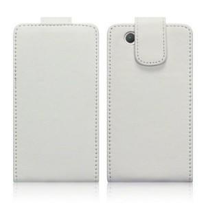 Protege tu Xperia Z1 Compact con mucho estilo Funda Xperia Z1 Compact de color blanco