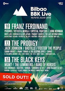 Este lunes salen más abonos a la venta para el Bilbao BBK Live 2014