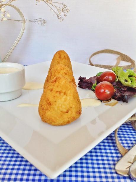 ARANCINI DE GAMBAS CON MAYONESA PICANTE - RETO ¡QUÉ RICO MAMI!