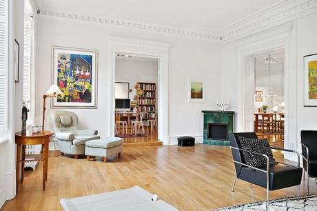 suelo de madera de roble estilo nórdico en piso elegante Detalles de obra extraordinarios decoración de interiores carpinteria marcos molduras en decoración carpintería de ventanas y puertas blog decoración interiores nórdicos 