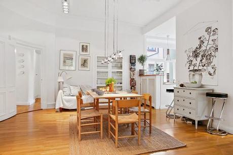 suelo de madera de roble estilo nórdico en piso elegante Detalles de obra extraordinarios decoración de interiores carpinteria marcos molduras en decoración carpintería de ventanas y puertas blog decoración interiores nórdicos 