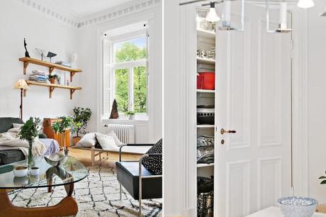 suelo de madera de roble estilo nórdico en piso elegante Detalles de obra extraordinarios decoración de interiores carpinteria marcos molduras en decoración carpintería de ventanas y puertas blog decoración interiores nórdicos 