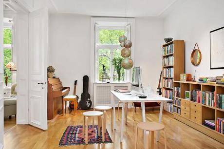 suelo de madera de roble estilo nórdico en piso elegante Detalles de obra extraordinarios decoración de interiores carpinteria marcos molduras en decoración carpintería de ventanas y puertas blog decoración interiores nórdicos 