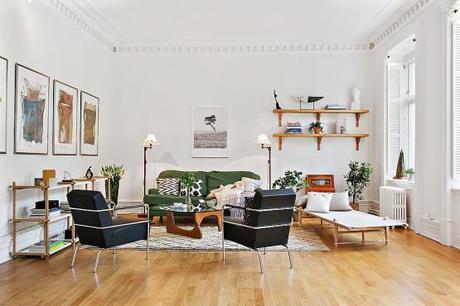 suelo de madera de roble estilo nórdico en piso elegante Detalles de obra extraordinarios decoración de interiores carpinteria marcos molduras en decoración carpintería de ventanas y puertas blog decoración interiores nórdicos 