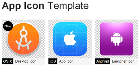 App Icon Template. Aplicación gratuita para diseñar iconos para tus desarrollos móviles.