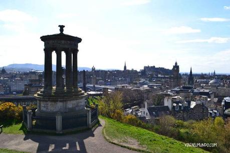 La vista desde Calton Hill, hacia la ciudad antigua