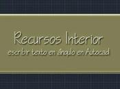 Escribir texto ángulo Autocad