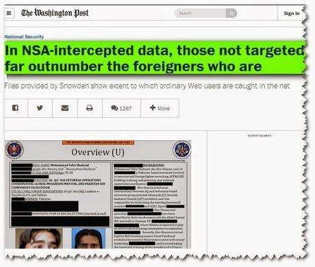 Nueve de cada 10 espiados por la NSA eran usuarios comunes