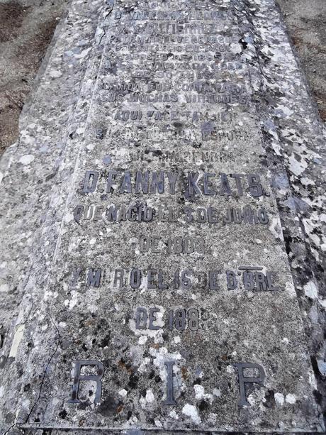 FANNY KEATS, LA HERMANA PEQUEÑA DEL POETA ROMÁNTICO INGLÉS JOHN KEATS, REPOSA EN EL CEMENTERIO DE SAN ISIDRO DE MADRID: CRÓNICA DE LA VISITA A SU TUMBA