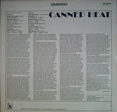 LOS DISCOS DE 1967. Canned Heat.