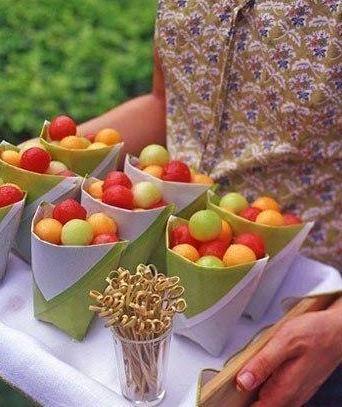 Manualidades cajitas para souvenir con frutas