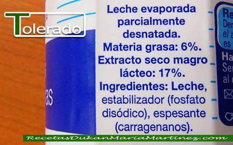 Nata apta Dukan:  Leche evaporada Nestlé Ideal 6% materia grasa (Tolerado, Crucero)