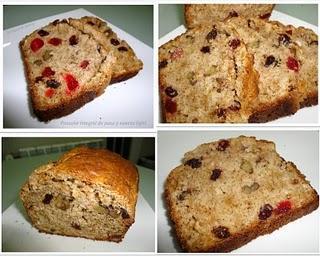 Pancake dulce integral de pasas y nueces light.