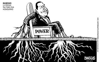 El presidente Chávez se quedó mudo.