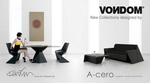 A-cero presenta por primera vez en España sus diseños para la firma Vondom