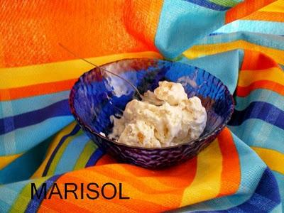 Helado de yogur con galletas