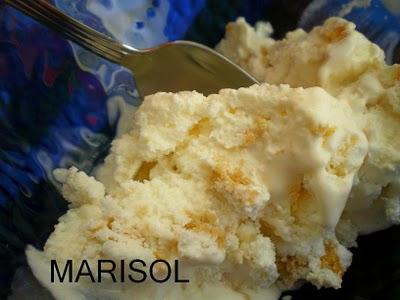 Helado de yogur con galletas