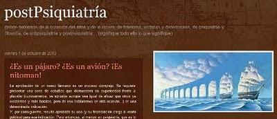 Enhorabuena, 'postPsiquiatría', novísimo blog