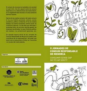 II JORNADAS SOBRE CONSUMO RESPONSABLE DE MENORCA II JORNADAS SOBRE CONSUMO RESPONSABLE DE MENORCA