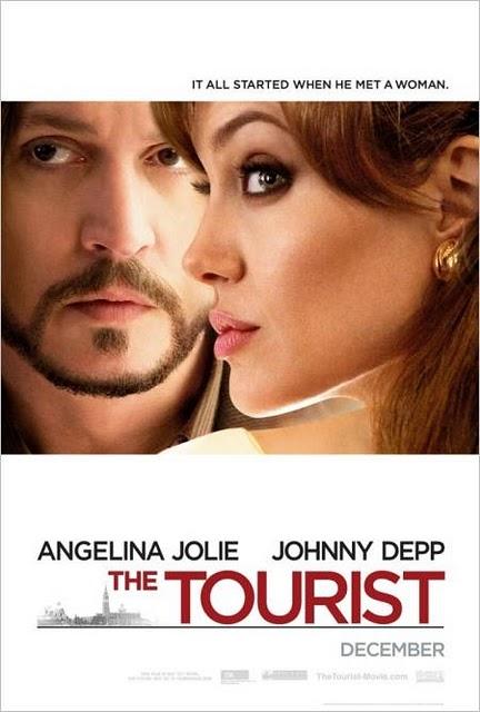 Poster de The Tourist con Angelina Jolie y Johnny Depp
