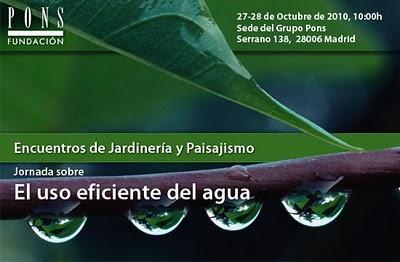 Encuentros de Jardineria y Paisajismo. Jornada sober el uso eficiente del Agua.