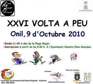 Onil. XXVI Volta a Peu Onil 9 d'octubre 2010