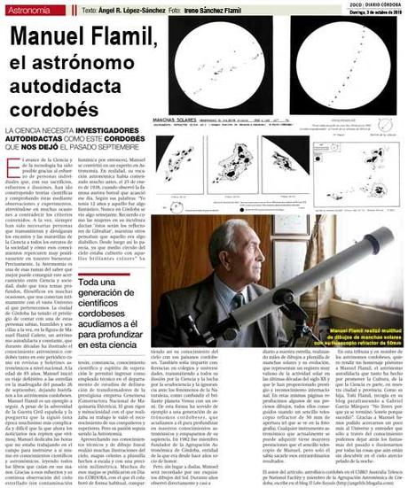 Zocos de Astronomía: galaxias espirales y Manuel Flamil