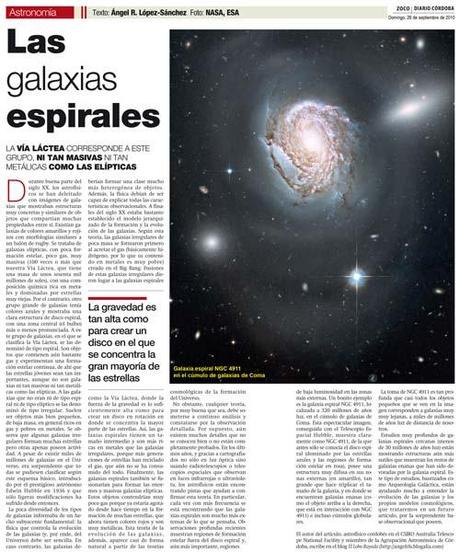Zocos de Astronomía: galaxias espirales y Manuel Flamil