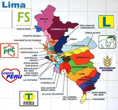 NUEVO MAPA ELECTORAL DE LIMA
