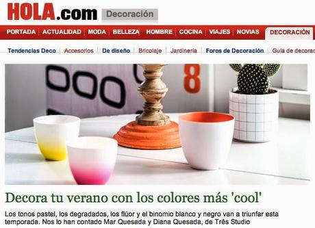 HOY NUESTRO POST EN HOLA.COM: Tendencias de verano