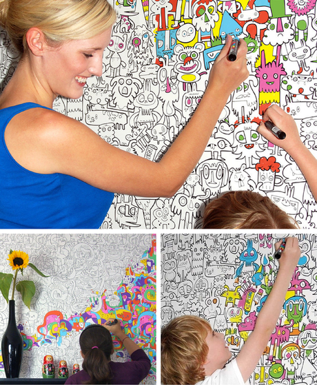 papel pintado infantil divertido