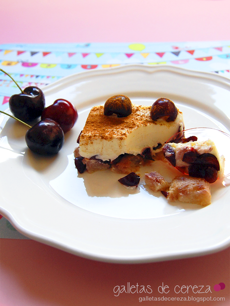 Tiramisú exprés de cereza