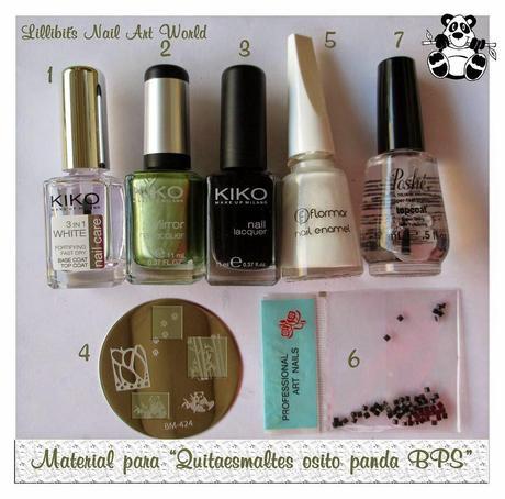 Quitaesmaltes osito panda de BPS