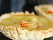 Tartaletas Crema Espárragos Langostinos