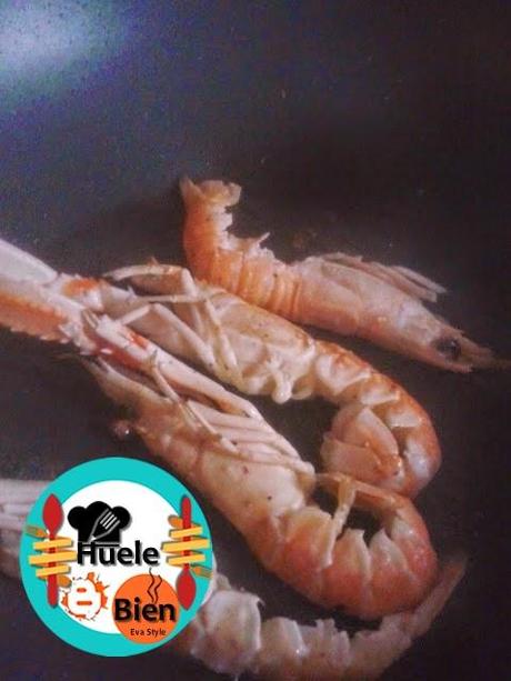 Crema de melón con cigalas