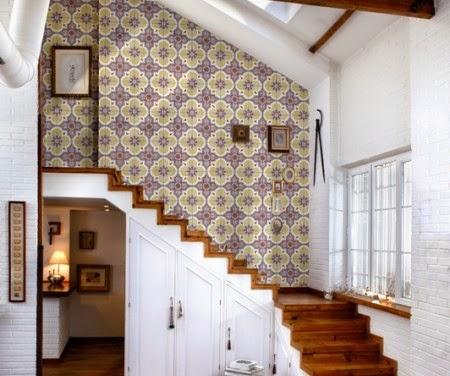 Mosaicos históricos en papel pintado