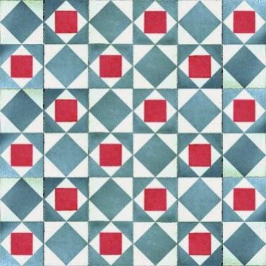 Mosaicos históricos en papel pintado