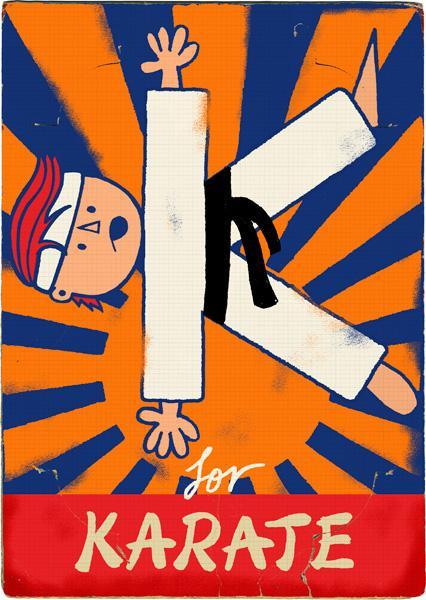 El Alfabeto de Paul Thurlby 29_karate.jpg