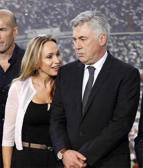Carlo Ancelotti y Mariann Barrena